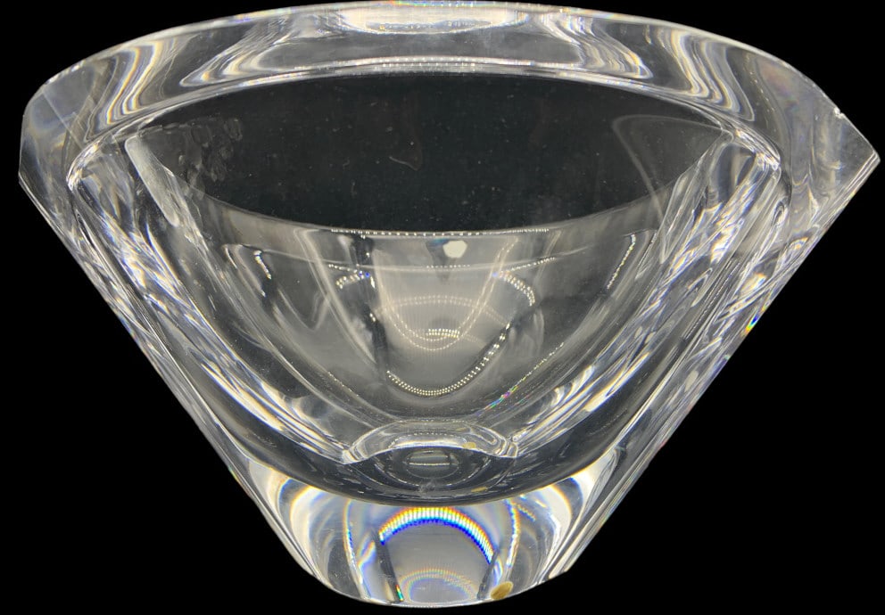 LARGE ORREFORS CRYSTAL BOWL (1 of 5)