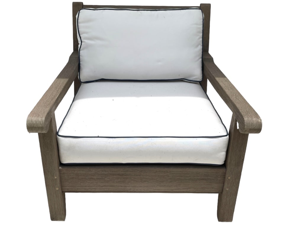 RESTORATION HARDWARE TEAK LEAGRAVE LUX SIDE CHAIR (1 of 5)