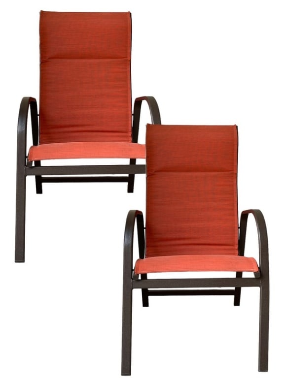 PAIR OF STACKABLE OUTDOOR PATIO CHAIRS (1 of 6)