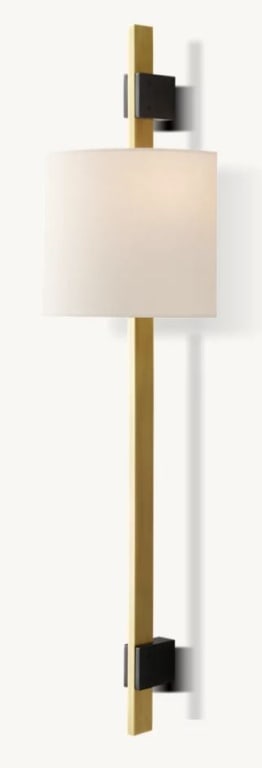 RESTORATION HARDWARE VELA UNIV IVORY WALL SCONCE (1 of 12)