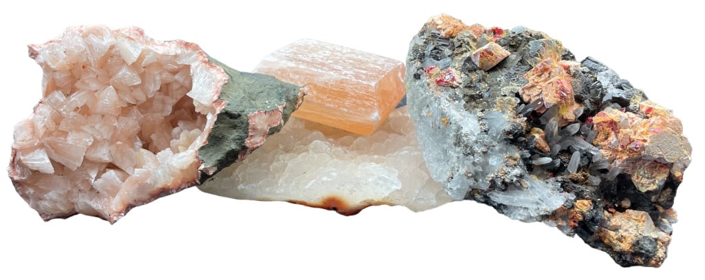 GEODE CRYSTAL/QUARTZ ORNAGE CLAY  COLLECTION (1 of 7)
