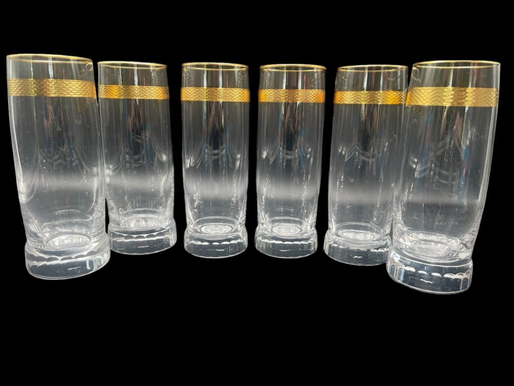 MOSER SET OF 6 MOSER HIGHBALL GLASSES (1 of 5)