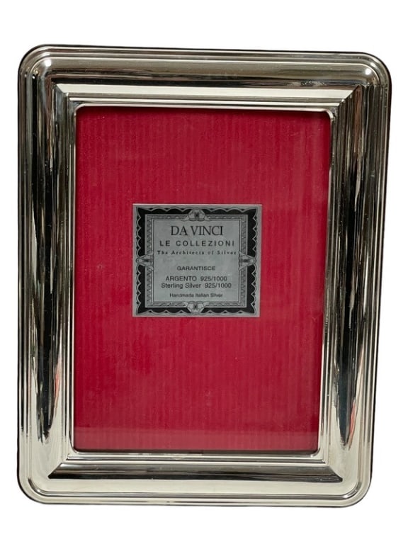 DA VINCI STERLING SILVER PICTURE FRAME 9.5" (1 of 5)