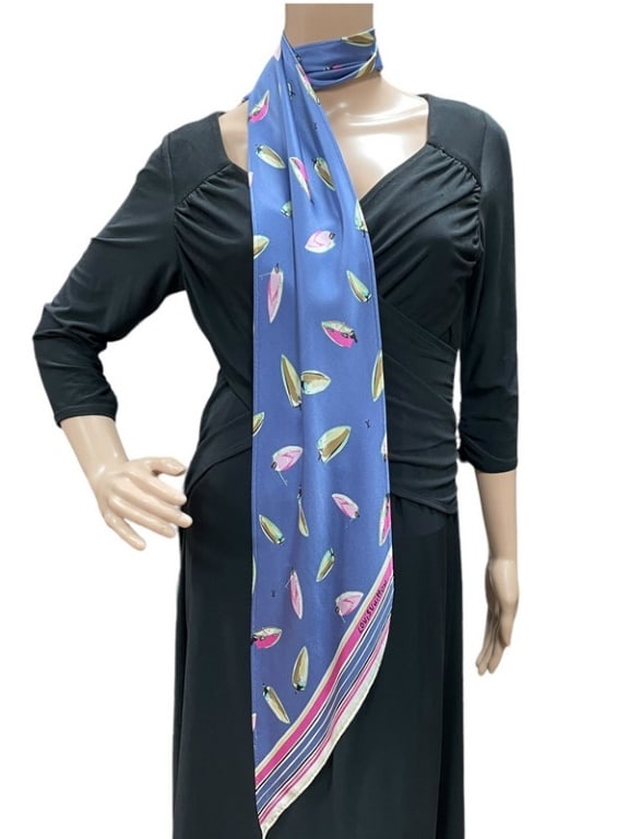 LOUIS VUITTON  SILK SCARF 72" (1 of 4)