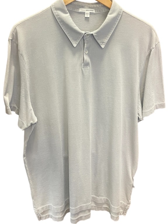 STANDARD JAMES PERSE BLUE POLO STYLE SHIRT (1 of 3)