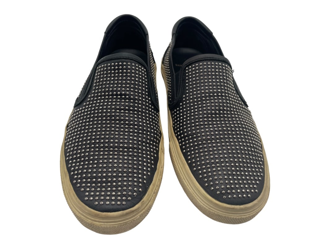 SAINT LAURENT PARIS SLIP ON CANVAS SHOES 8.5 (1 of 2)