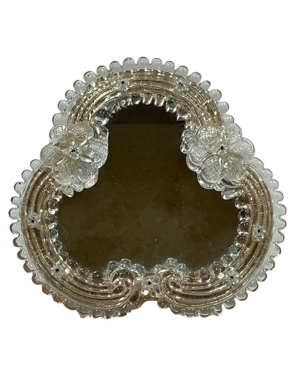 VENETIAN STYLE GLASS MIRROR 8" (1 of 8)