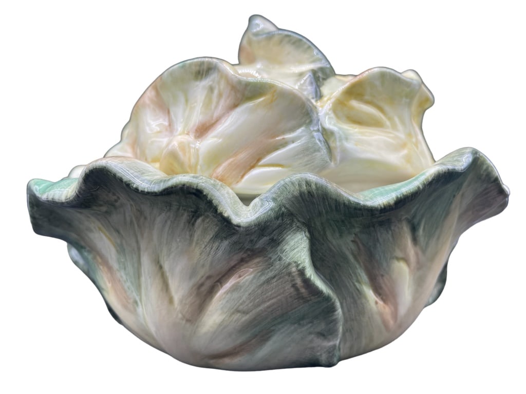 KALDUN & BOGLE CERAMIC CABBAGE OVERED BOWL (1 of 4)