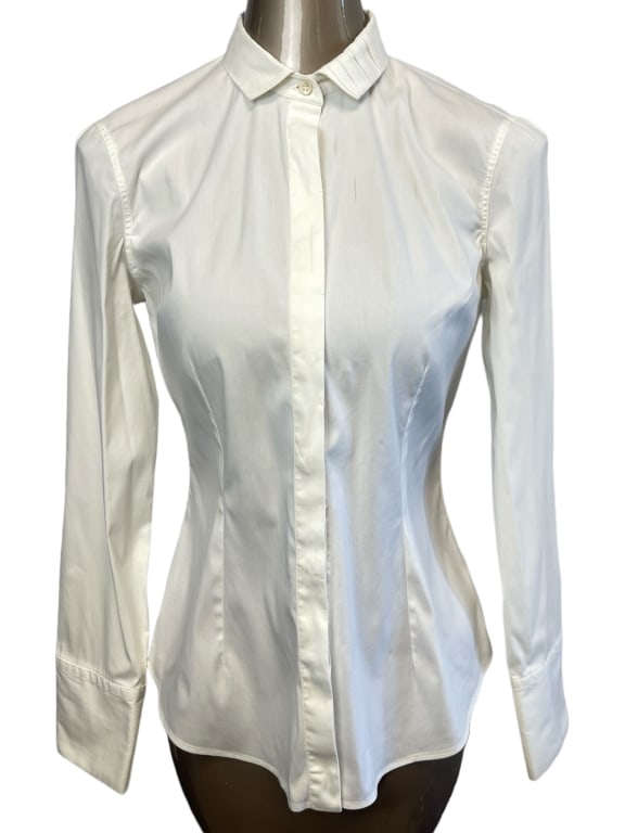 BRUNELLO CUCINELLI CLASSIC WHITE  FITTED SHIRT (1 of 5)