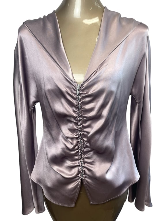 GIORGIO ARMANI LAVENDER WOMEN'S TOP SZ 40 (1 of 4)