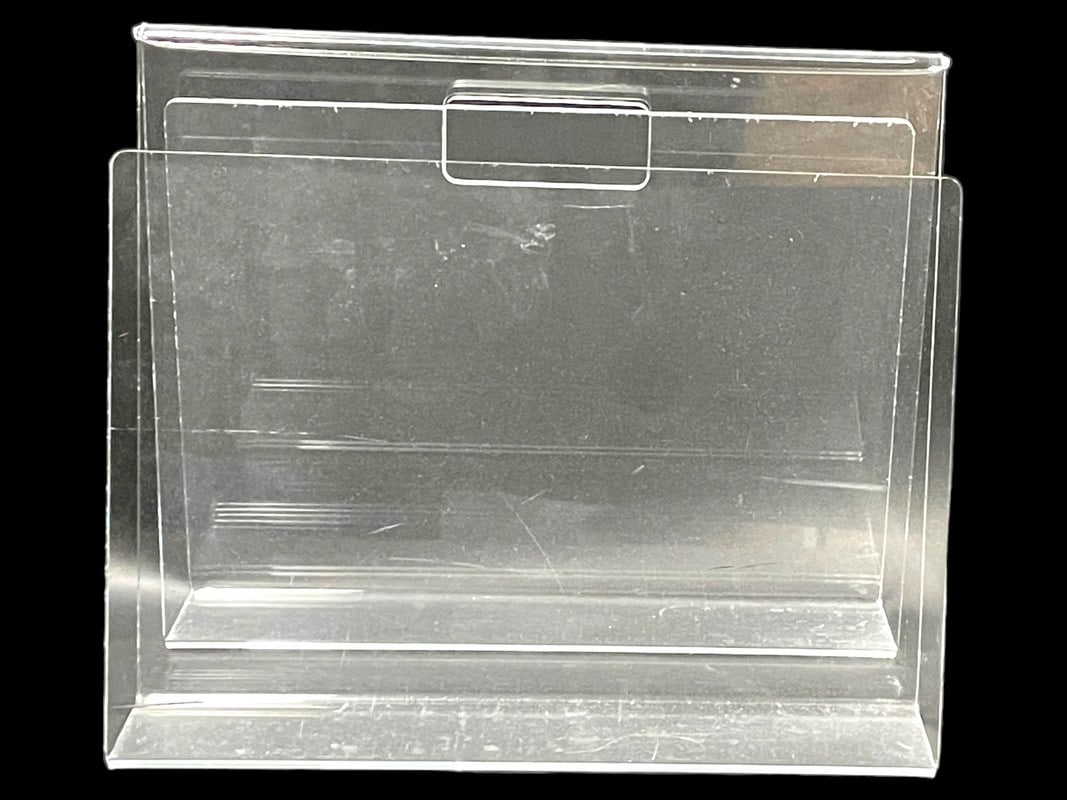 MID MOD STYLE LUCITE MAGAZINE RACK 13" (1 of 7)
