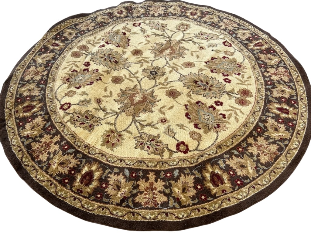 LARGE ROUND AREA RUG 96" (1 of 3)