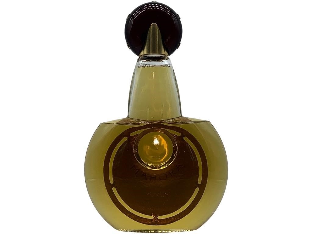 GUERLIAN'S 1999 MAHORA FACTICE PERFUME BOTTLE OVEL: GUERLIAN'S 1999 MAHORA FACTICE PERFUME BOTTLE OVERSIZED DISPLAY MODEL -SIZE: 15"T X 10"W -GOOD CONDITION -JR BTQ RL 11/21Bidders may pick up their items from the auction-house or have their items ship