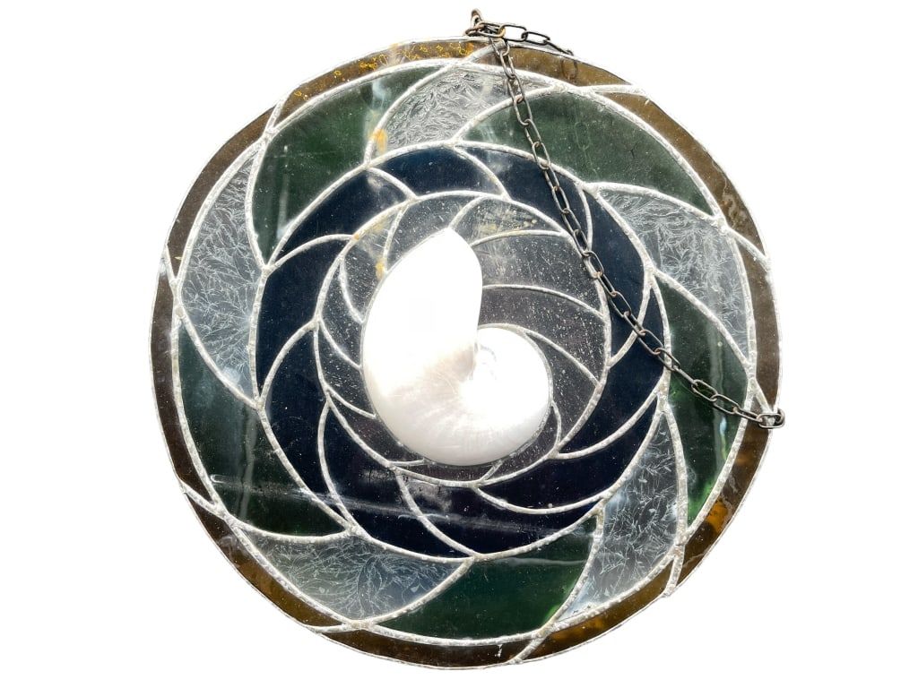 VTG NAUTICAL COASTAL SUNCATCHER STAINED GLASS (1 of 4)