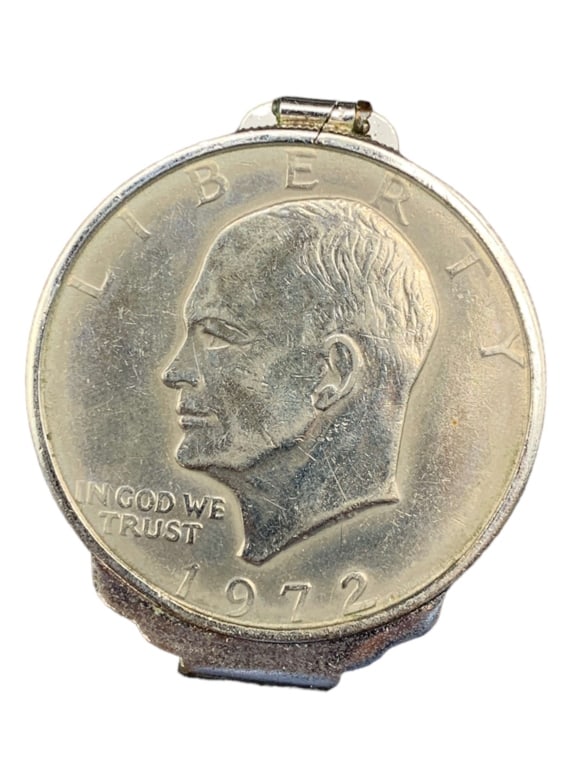 1972 SILVER DOLLAR COIN MONEY CLIP (1 of 6)