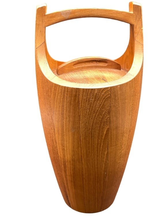 VTG TEAK ICE BUCKET: VTG TEAK ICE BUCKET