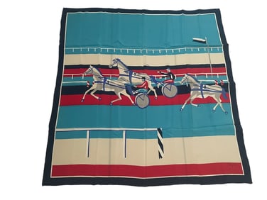 VINTAGE BAYRON PANI LA SHAR PAWWEE SILK SCARF 34"