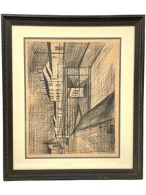 LARGE SIGNED BERNARD BUFFET LITHOGRAPH PRINT 37"