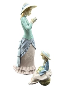 LOT OF LLARDO FIGURINES WOMAN AND GIRL