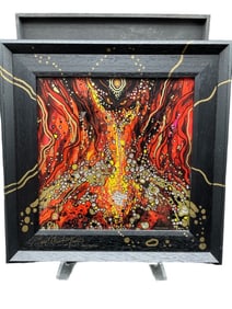 ECHTHEITS-ZERTIFIKAT SIGNED "FEUER" CRISTALOGRAM