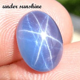 6.25 CT. SKY BLUE STAR SAPPHIRE GEMSTONE $770