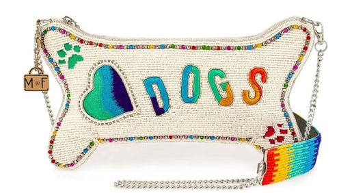 NEW MARY FRANCES DOG LOVE CROSSBODY HANDBAG