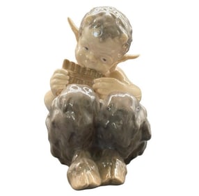 ROYAL COPENHAGEN PORCELAIN FAUN FIGURINE #1736