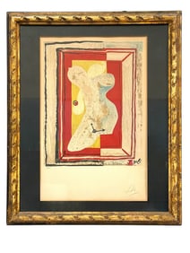 SIGNED SALVADOR DALI LITHOGRAPH PRINT 34"