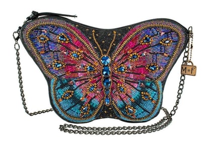 MARY FRANCES "JEWELS" BUTTERFLY HANDBAG