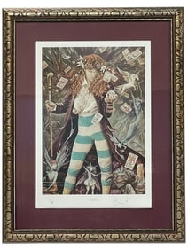 SIGNED BRIAN FROND THE MAGICIAN PRINT 32"