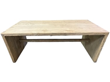 RECLAIMED ELM TIMBER WOOD COFFEE TABLE 47"