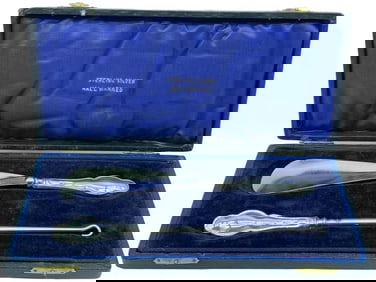 STERLING SILVER SHOE HORN & BUTTON HOOK SET 2