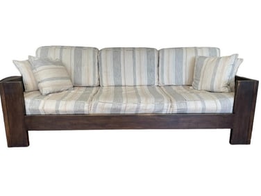 VINTAGE ARTS & CRAFTS MISSION STYLE WOOD SOFA 86"