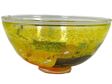 KOSTA BODA BERTIL VALLIEN ART GLASS BOWL 10"