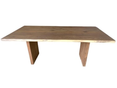 MODERN WOOD PLANK DINING TABLE 77"