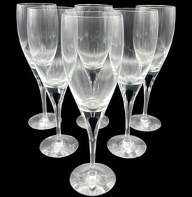 ORREFORS SWEDEN INTERMEZZO FLUTED CHAMPAGNE GLASS