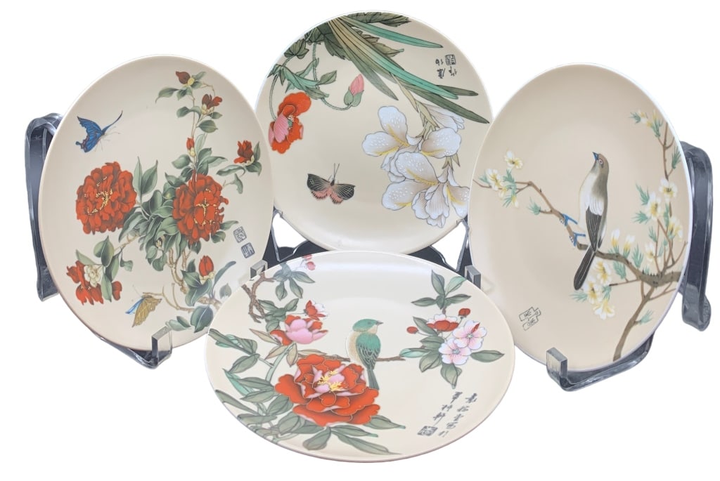 VTG CHINOISERIE DECORATIVE PLATES (1 of 7)
