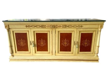 VENETIAN STYLE CREDENZA SIDEBOARD CABINET 83"