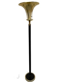 1930'S FLOOR LAMP WITH ACRYLIC WING DETAIL 64"
