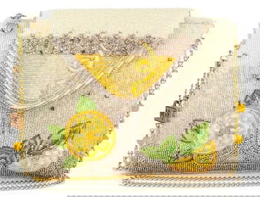 NEW MARY FRANCES LEMON DROP CROSSBODY HANDBAG