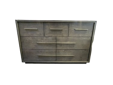 MODERN GREY WOOD DRESSER 60"