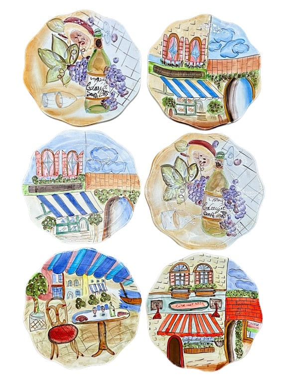 LOT OF A LA CARTE AMBIANCE PARISIAN CAFE PLATE SET (1 of 4)