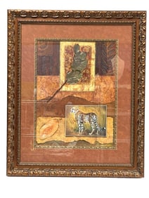 LARGE DECORATIVE SAFARI STYLE PRINT 35"