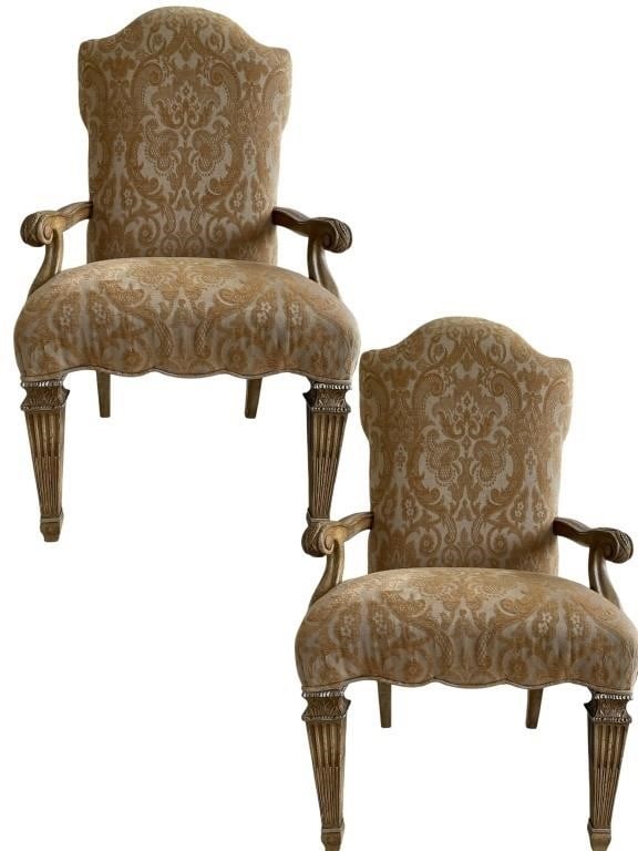 MARGE CARSON STYLE DINING CHAIR ARM CHAIRS (1 of 4)