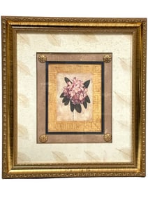 DECORATIVE FLORAL WALL ART PRINT 22.5"