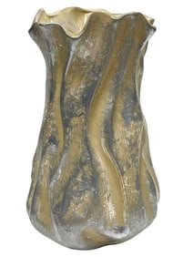 ABSTRACT FREE FORM CERAMIC VASE 14"