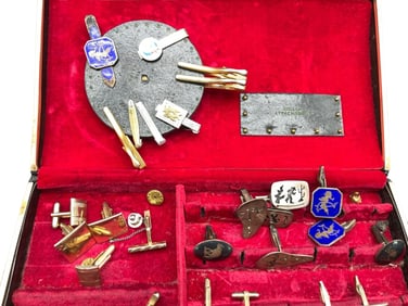 VINTAGE LOT OF MEN'S CUFFLINKS AND STUDS