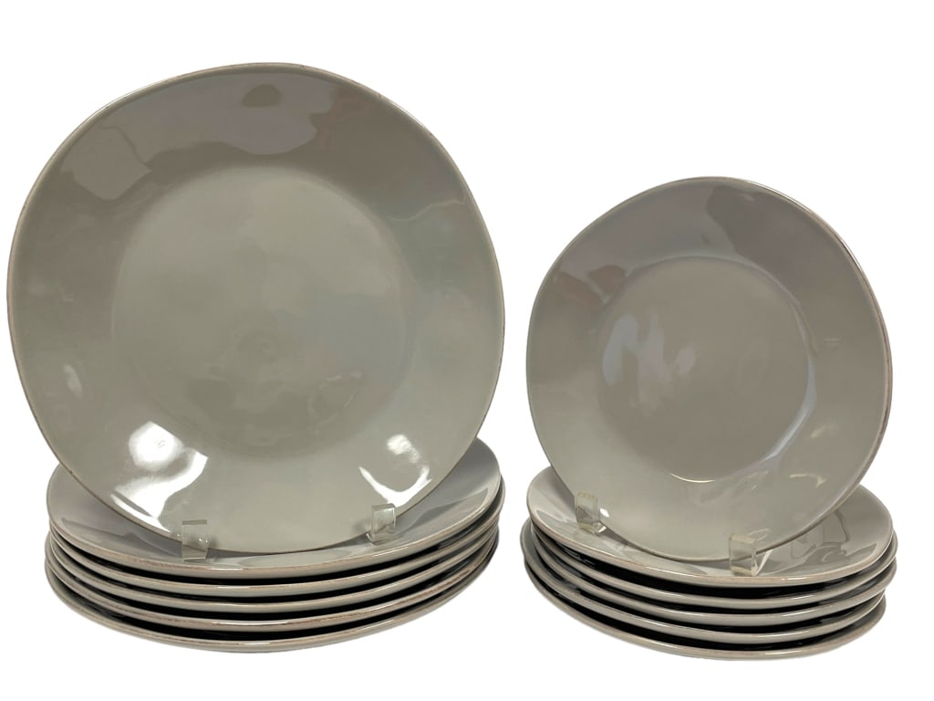 CRATE & BARREL PLATES SET OF 12 (1 of 4)