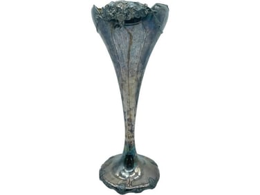 VAN BERGH STERLING PLATE FLOWER VASE #3663