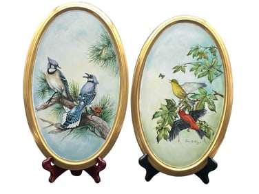 HAND PAINTED BIRD MOTIF CERAMIC BIRD MOTIF WALL